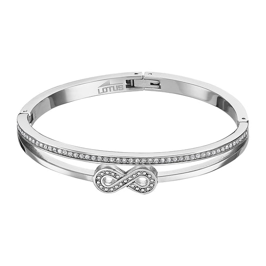 Lotus Style Pulsera bliss style para dama en tono plateado | Ideal como regalo de cumpleaños, aniversario, ocasiones especiales, colección Bliss