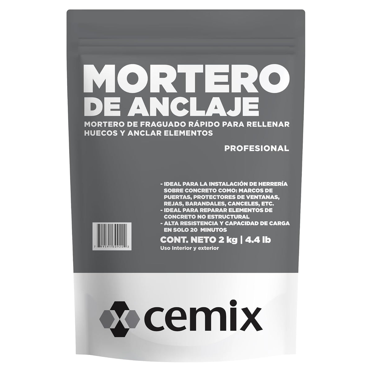 MORTERO DE ANCLAJE 2KG