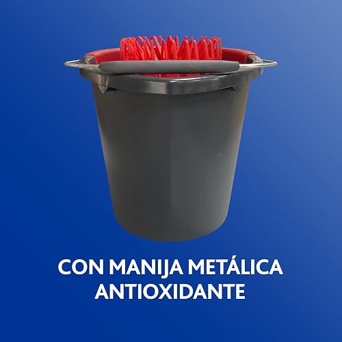 Vileda Cubo Gris Style - Cubeta con Exprimidor Resistente