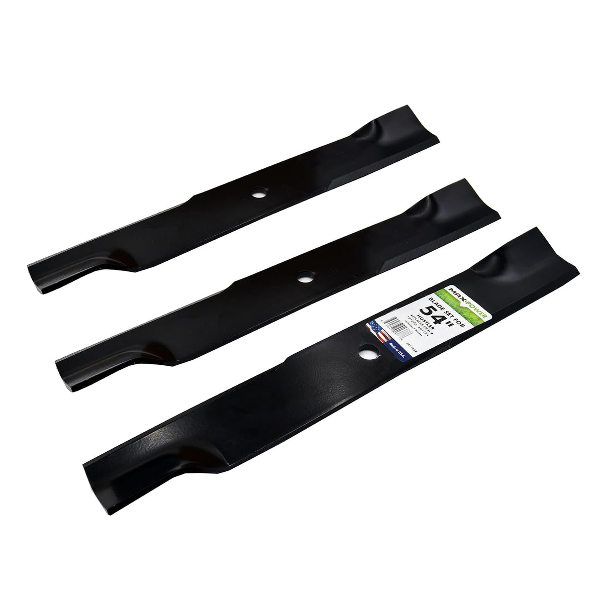 Maxpower 561133B - Cuchilla para cortacésped, Color Negro