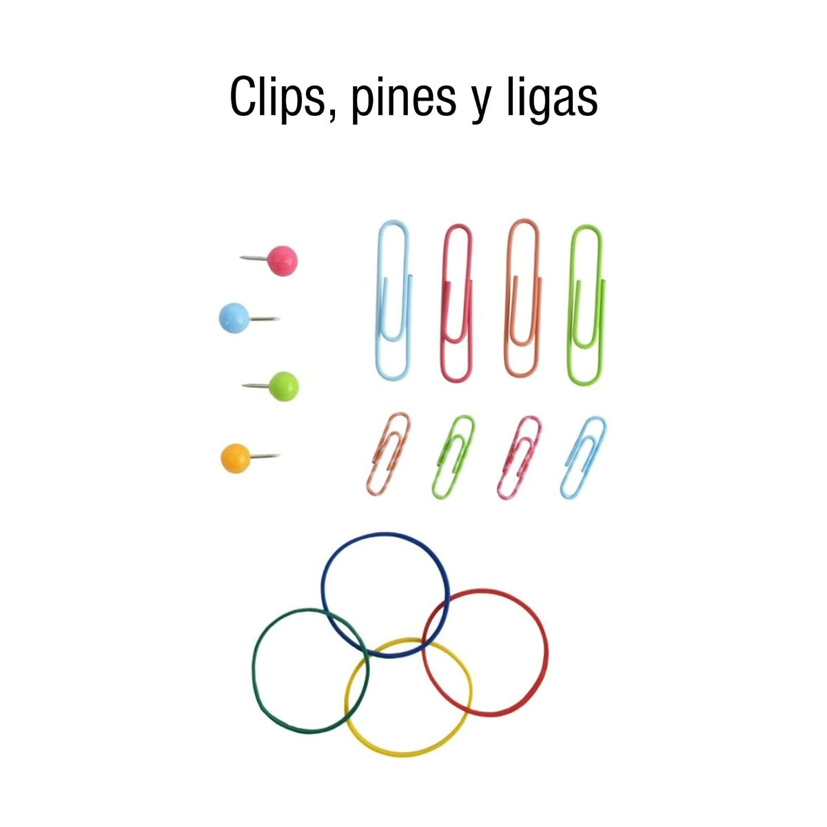 ACCO Set de Clips y Accesorios de Colores, Color Fresa. P4598