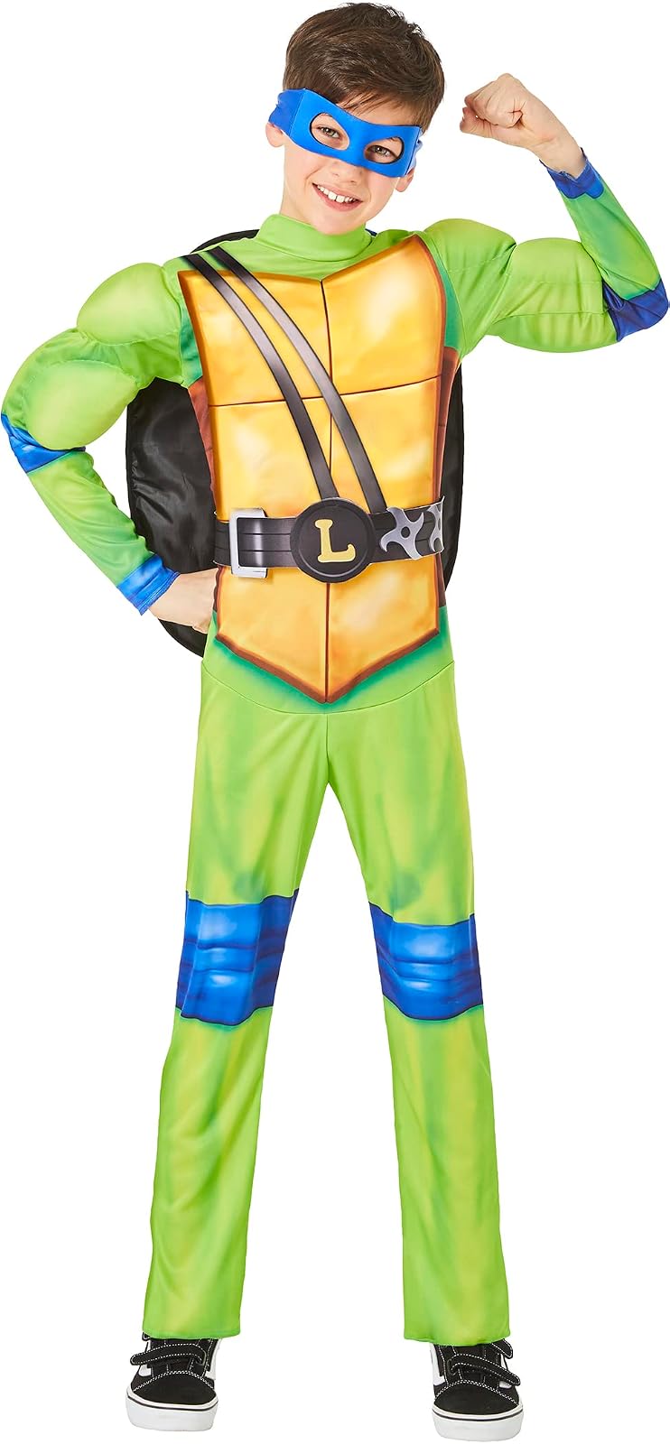 Teenage Mutant Ninja Turtles Leonardo disfraz para niños Medio 7-8 Verde