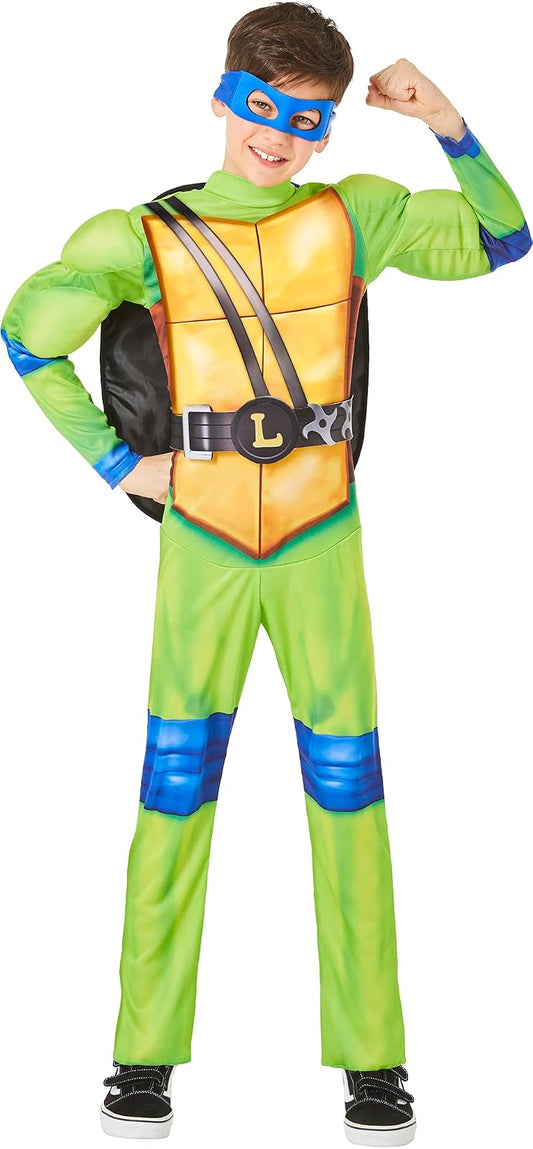 Teenage Mutant Ninja Turtles Leonardo disfraz para niños Medio 7-8 Verde