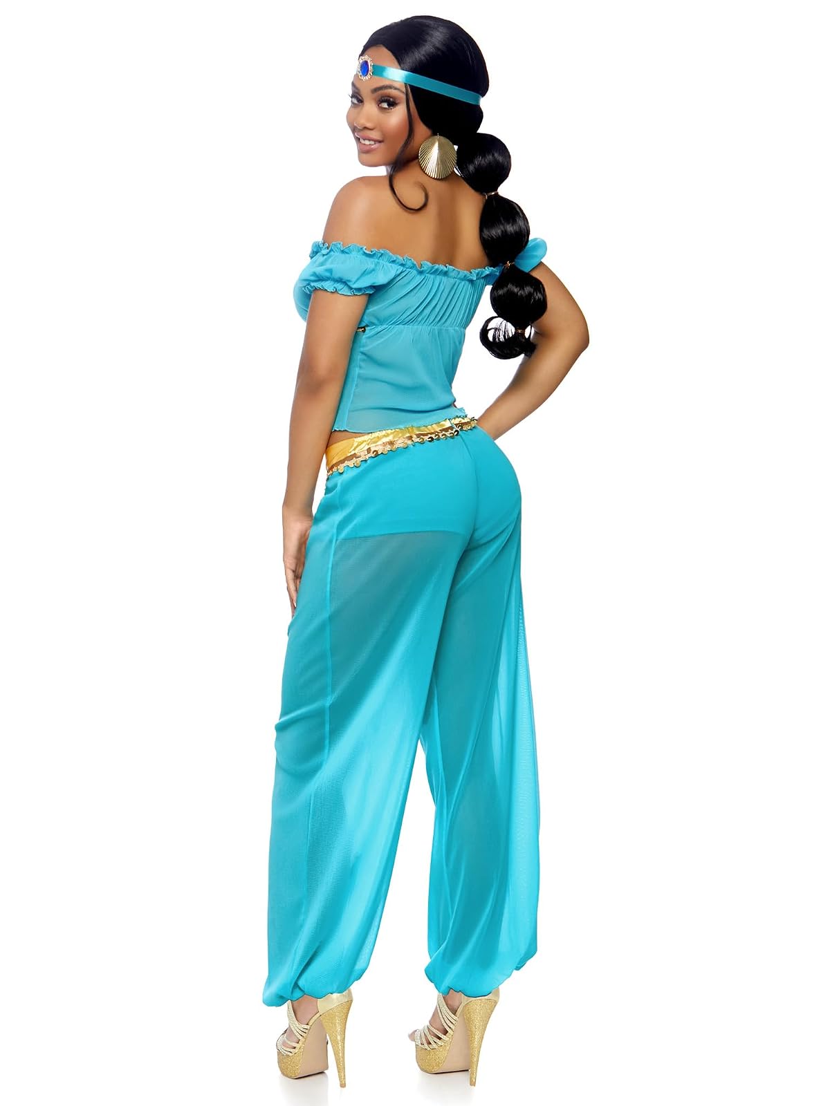 Leg Avenue - Disfraz de Princesa árabe de 3 Piezas para Mujer, Turquoise, S