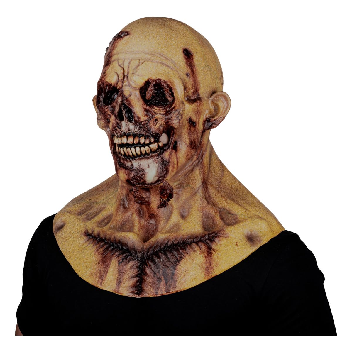 Ghoulish Productions Máscara De Látex Autopsy, Accesorio Látex Cosplay Zombie, Disfraz Aterrador para Halloween y Fiestas Temáticas, Cosplay Muerto Viviente, Diseño Artesanal Head Mask