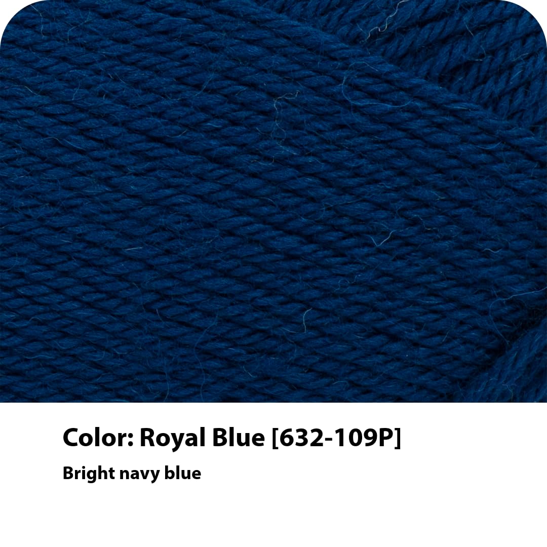 Lion Brand Yarn Wool-Ease - Hilo reciclado, color azul real