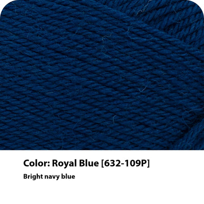 Lion Brand Yarn Wool-Ease - Hilo reciclado, color azul real