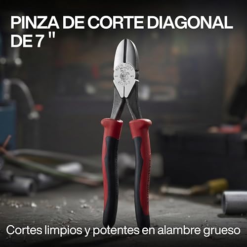 KLEIN TOOLS KTM0005 | Kit De Pinzas | 3 Piezas | Cortes Precisos | Kit de pinzas electricista con fuerza y control; sus pinzas de corte facilitan trabajos pesados y maniobras precisas.