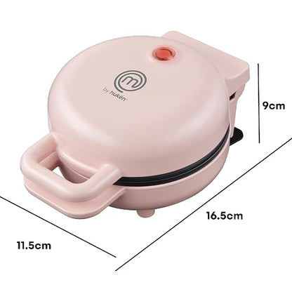 Hukën x MasterChef | Máquina para Hot Cakes Mini HEAT+ | Calentamiento Rápido y Uniforme | Temperatura Automática | Parrillas Antiadherentes | Luz Indicadora | Diseño Compacto