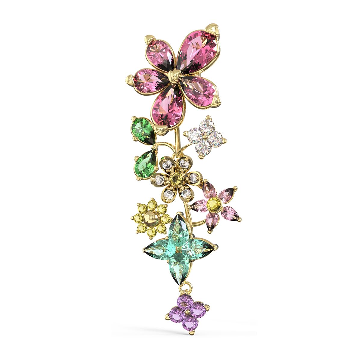 GUESS Aretes para Mujer SECRET GARDEN color Dorado
