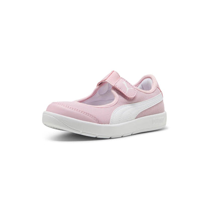 Puma Courtflex - Tenis Unisex con Velcro para niños