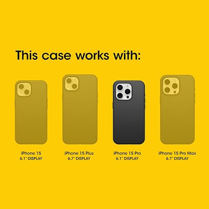 Otterbox Funda para iPhone 15 Pro (Solo) De La Serie Commuter -, Delgada Y Resistente, Apta para El Bolsillo, con Protección De Puerto Negro