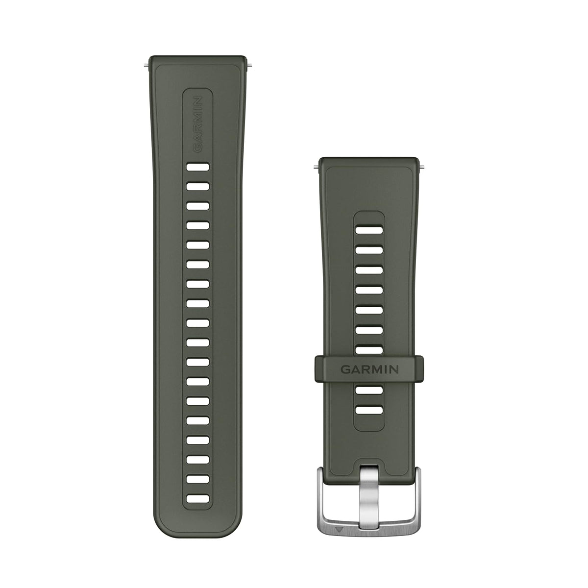 Garmin Correa de Repuesto 24 mm para Venu X1, Liberación Rápida - Moss - Correa de silicona de repuesto de 24 mm de ancho