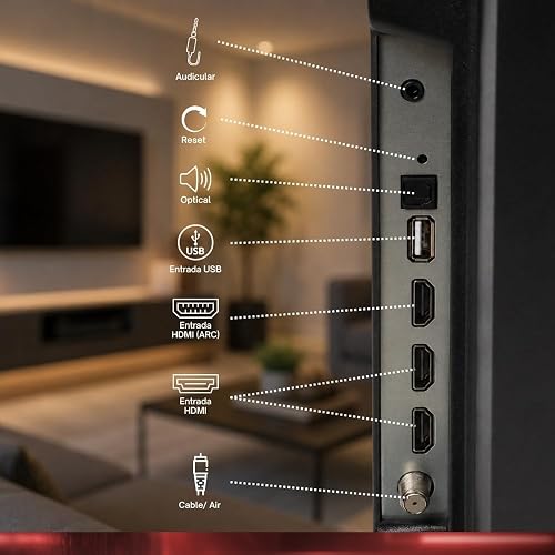 JVC | Smart TV 32 Pulgadas | LED HD | Frameless | Roku TV | HDMI | Control Remoto Incluido | Modelo SI32RF