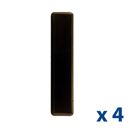 Master Magnetics Imán de Ferrita Vaca COW-SCM7CX4BX | Paquete de 4, 3 pulg largo, 0.67 pulg ancho, 0.65 pulg alto, recubrimiento polvo negro
