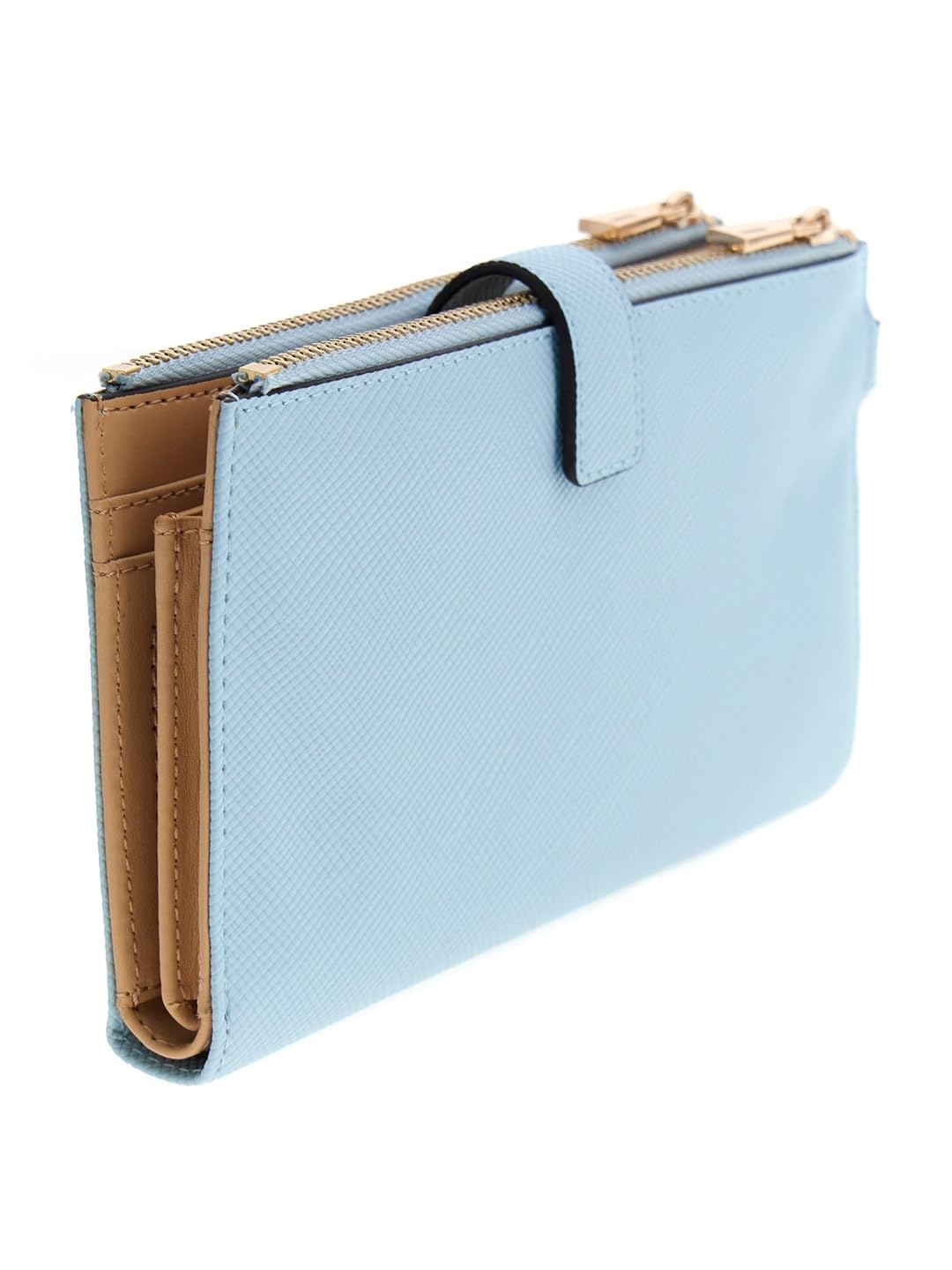 GUESS CARTERA LAUREL II SLG DBL ZIP ORGNZR MUJER AZUL CLARO ZG7459157-AQU