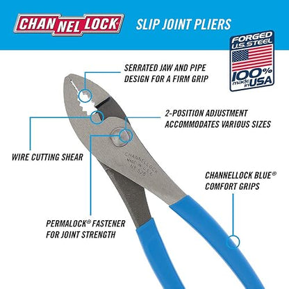 Channellock 528 Pinza de Mecánico de 8" Corta Alambres