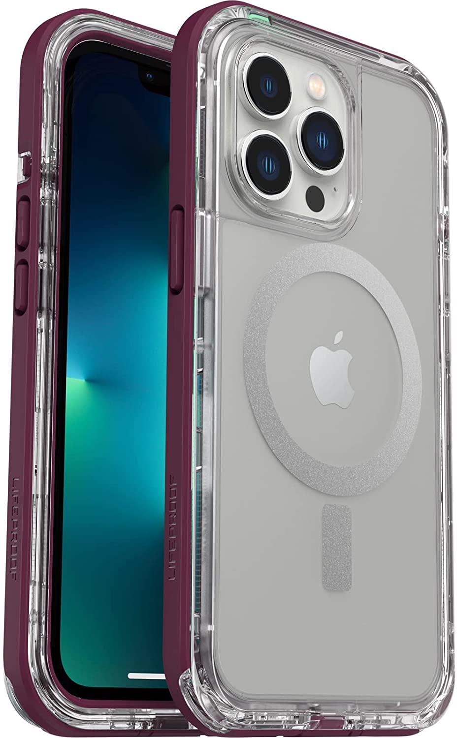 LifeProof Next Series con Funda MagSafe para iPhone 13 Pro (Solamente), Color Morado Esencial