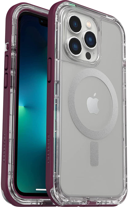LifeProof Next Series con Funda MagSafe para iPhone 13 Pro (Solamente), Color Morado Esencial