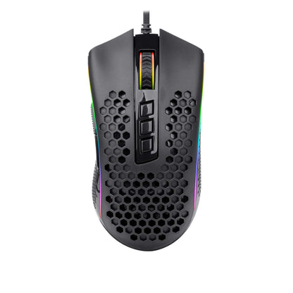 Redragon M988 Mouse Gamer Óptico Cable USB, Retroiluminación RGB, 8 Botones programables, 32,000 dpi, Storm Elite Mouse para PC