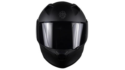KOV Casco Furia Negro Mate Lente Interno ABATIBLE para Moto Certificado Dot
