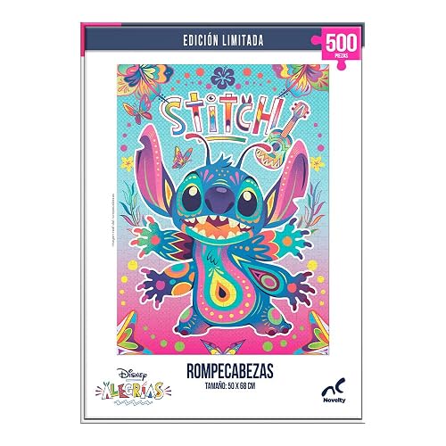 Novelty Disney, Rompecabezas Coleccionable, Stitch Alegrías, 500 Piezas