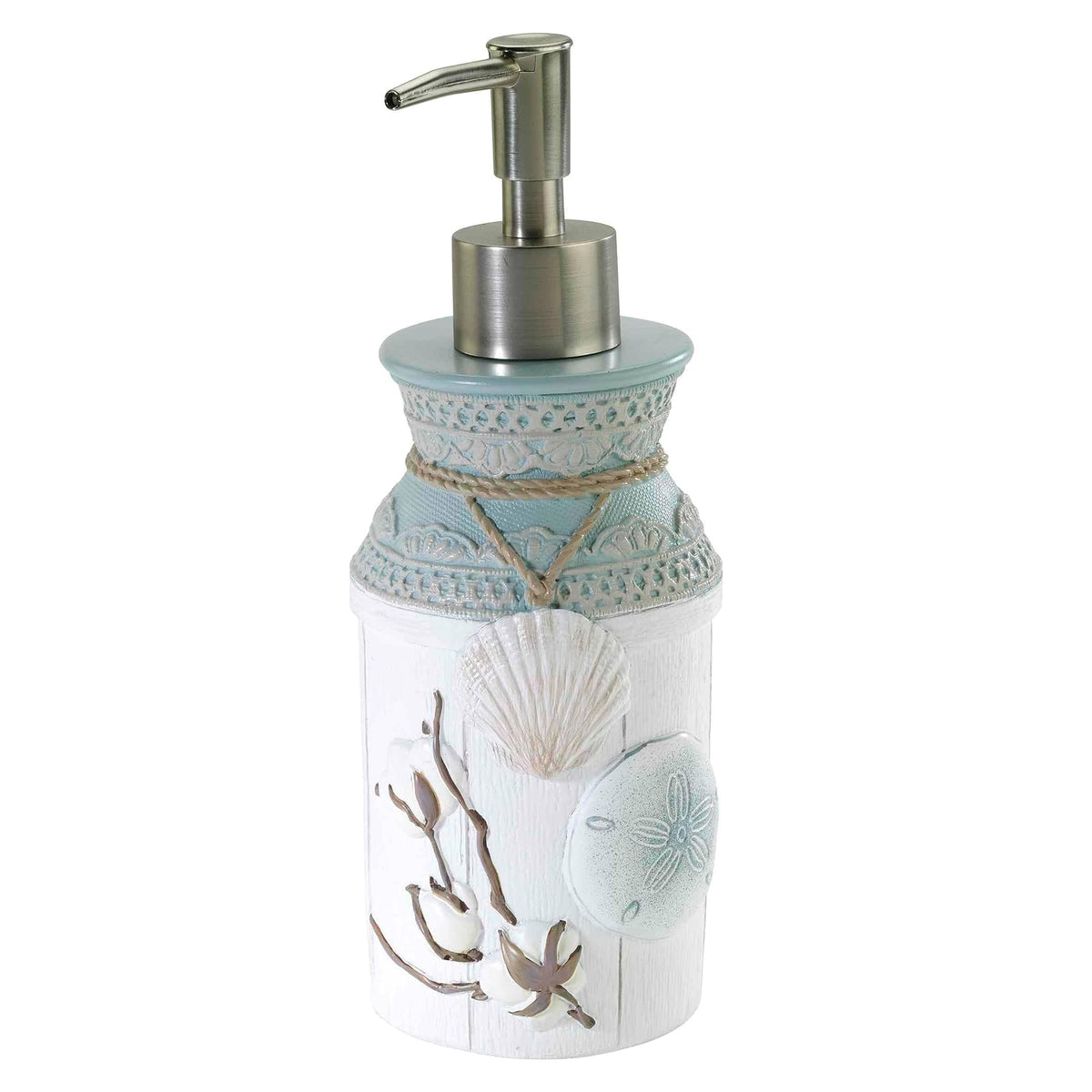 Avanti Linens - Bomba de loción/dispensador de jabón, Accesorios de encimera, decoración de baño Elegante de Granja (colección Farmhoue Shell) - Dispensador de loción