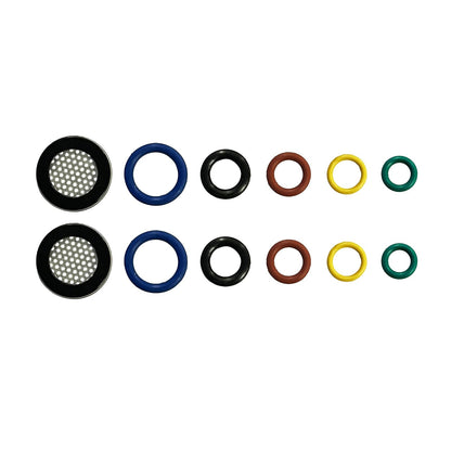 Simpson Cleaning 80151 - Kit de junta tórica y filtro de repuesto para lavadoras de gas y eléctricas a presión y accesorios, 5 tamaños de junta tórica (2 de cada tamaño), incluye 2 filtros