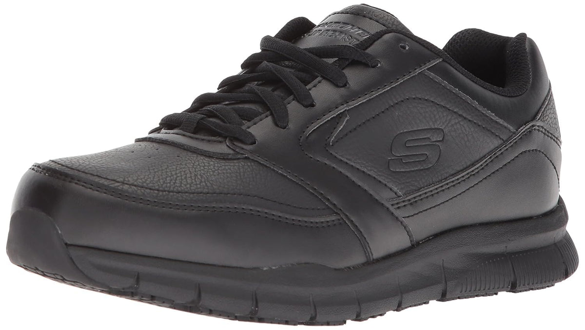 Skechers Nampa-wyola Zapatos para Servicio de Alimentos para Mujer | Trabajo, antideslizante, peligro eléctrico, ajuste relajado, espuma viscoelástica