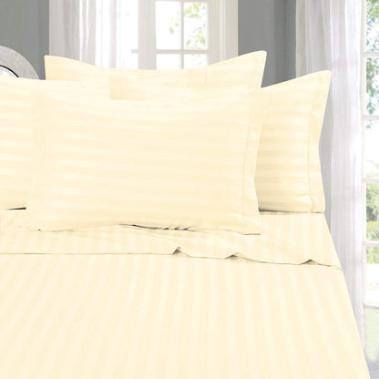 Elegant Comfort Juego de Sábanas 6 Piezas Microfibra Premium - California King - marfil - crema
