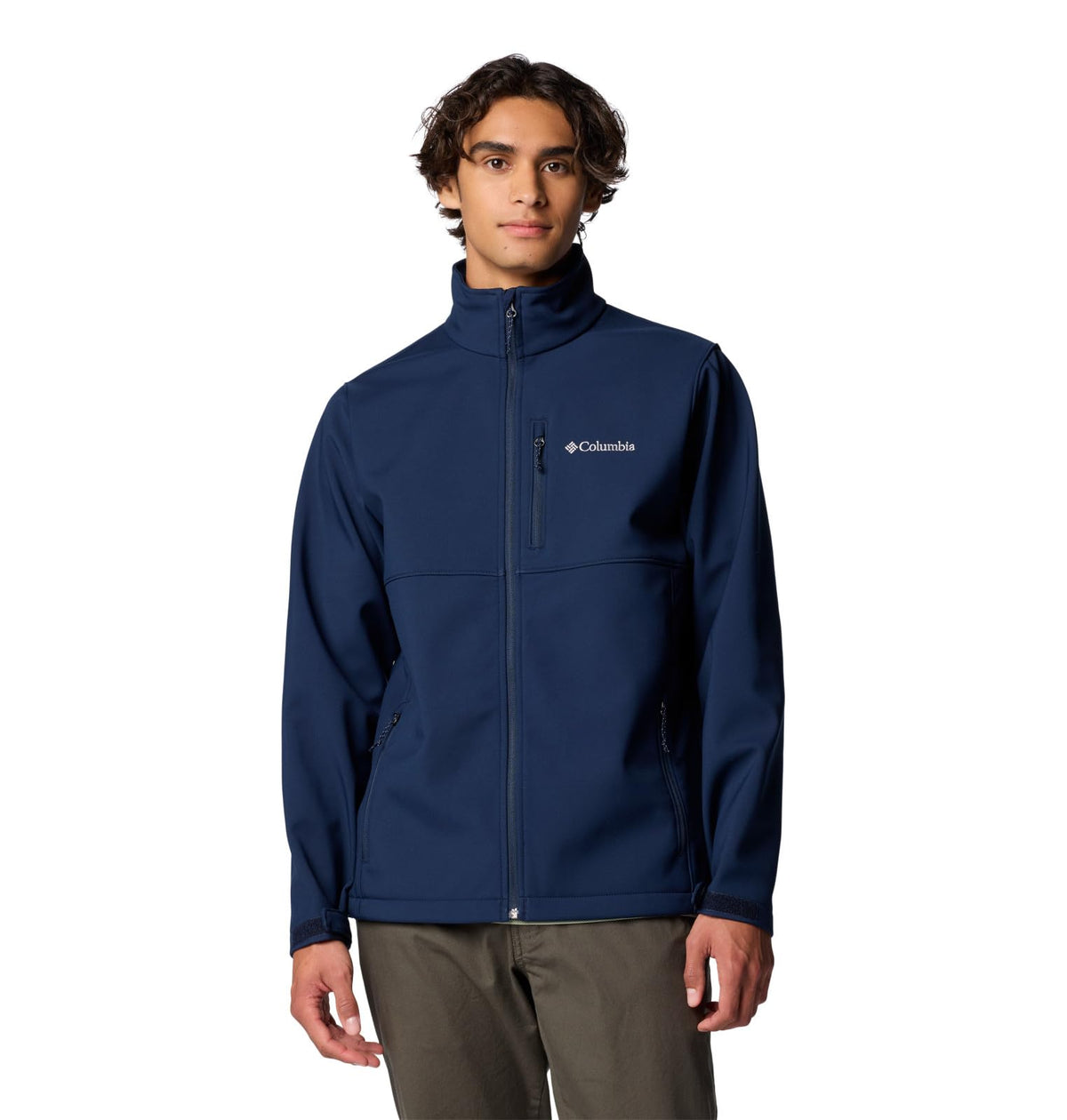 Columbia Ascender Chamarra Softshell para Hombre - M - Azul marino colegial