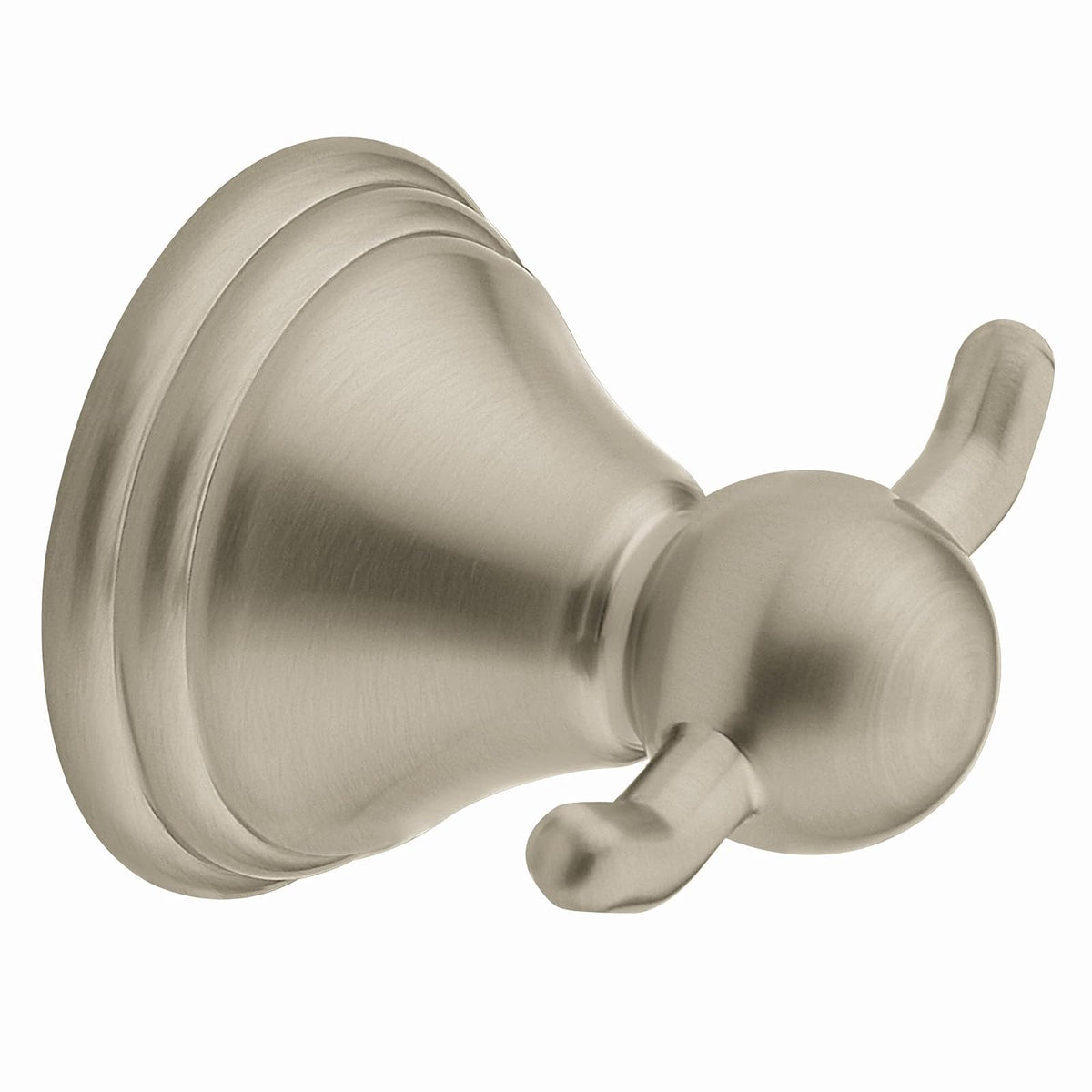 Moen Preston Collection Accesorios de Baño en Aluminio, Níquel y Negro - cepillado níquel - Gancho para bata