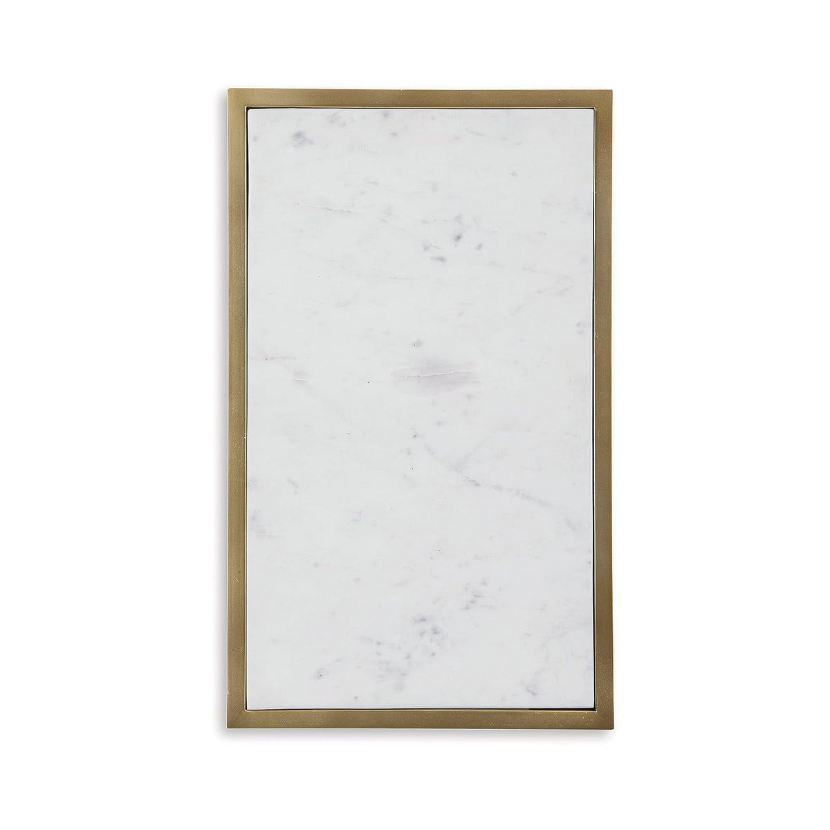 SIGNATURE DESIGN BY ASHLEY - Mesa de Acento Lanport - Color Blanco y Dorado
