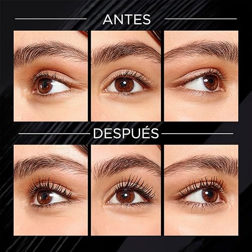 L'Oreal Paris Mascara de pestañas Telescopic Lift A Prueba de Agua, Negro, 10 ml