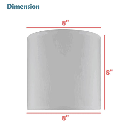 Aspen Creative 31223 - visualización de lámpara de construcción de araña con forma de tambor de transición en color blanco roto, 8 pulgadas de ancho (8 x 8 x 8 pulgadas)