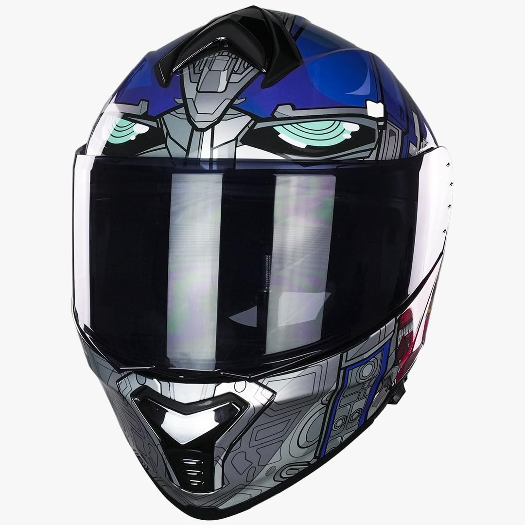 KOV Casco Transformers Optimus Prime Thunder ABATIBLE para Moto Certificado Dot
