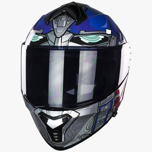 KOV Casco Transformers Optimus Prime Thunder ABATIBLE para Moto Certificado Dot