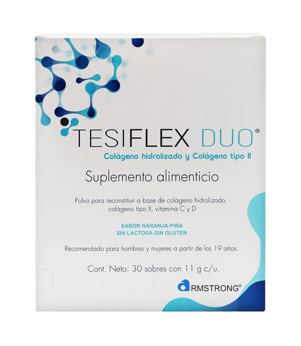 Tesiflex Duo Polvo caja con 30 sobres de 11 gr. c/uno