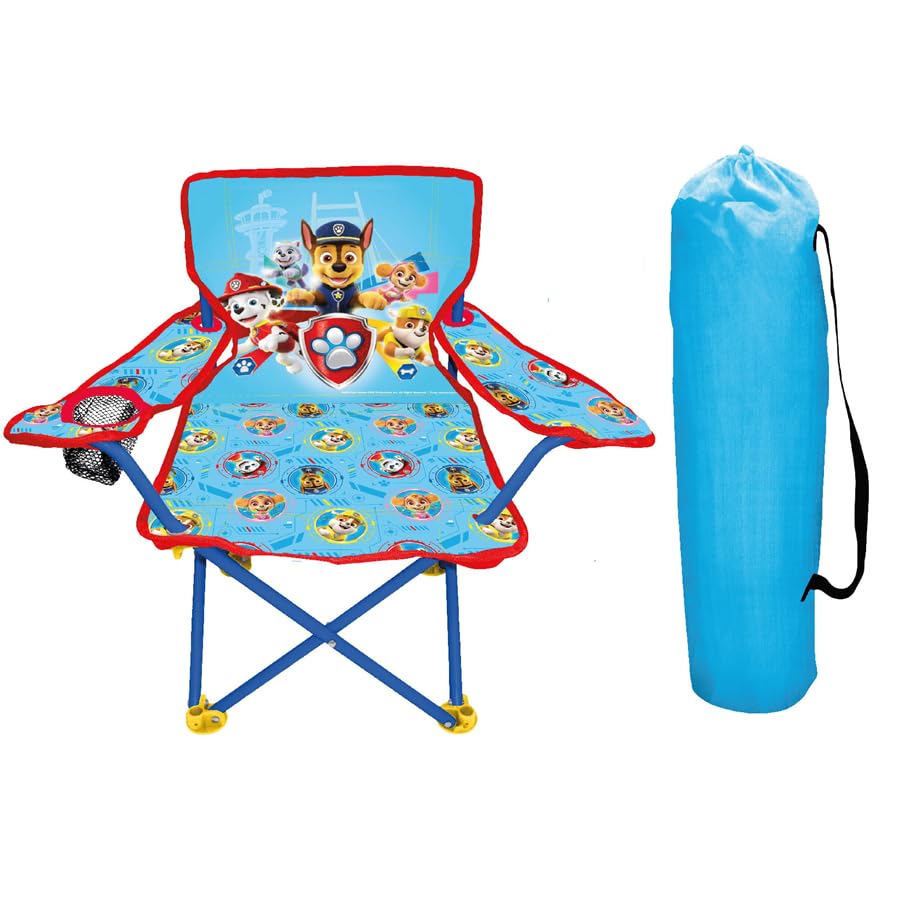 Paw Patrol - Silla de Camping para niños, Silla Camp Fold N Go con Bolsa de Transporte
