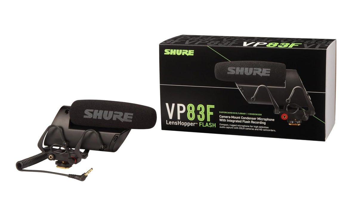 Shure Micrófono Shotgun para Montar en Cámara VP83F