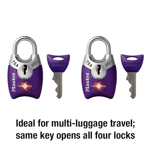 Master Lock 4689T Juego de Candados para Equipaje de 25 mm, 2 Piezas