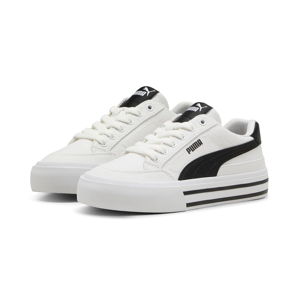 PUMA Court Classic Vulc FS Tenis Casual Infantil - 23.5 cm - Negro