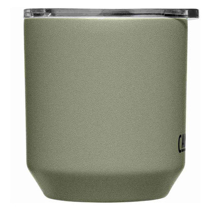 CamelBak Horizon - Vaso de 10 onzas para rocas, vaso de cóctel, acero inoxidable aislado, tapa de tres modos, musgo