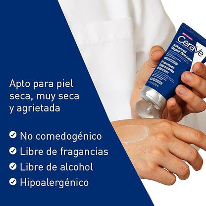 CeraVe Bálsamo Reparador Avanzado para Piel Seca a Muy Seca con Ceramidas Esenciales y Ácido Hialurónico, Restaura y Protege la Barrera de la Piel, 50 ml