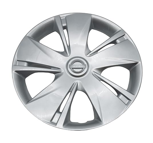 Nissan Tapa de Rin 14” March Sense 2016-2023 1 Pieza de Plástico Acabado Brillante, Color Plata