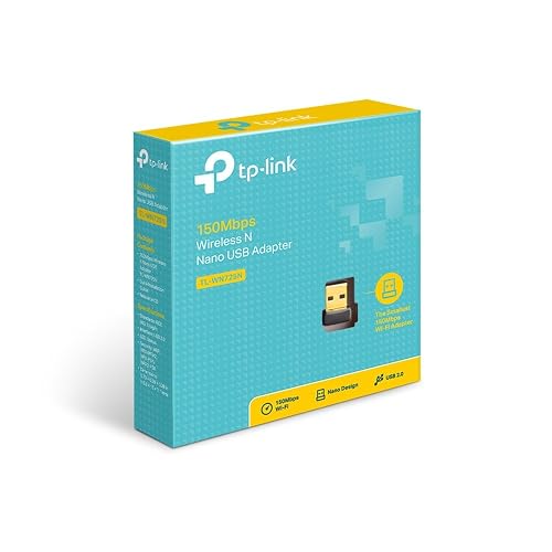TP-Link TL-WN725N Adaptador USB Nano Inalámbrico N de 150Mbps, diseño Miniatura Plug it and Forget, Compatible con Windows XP/Vista/7/8