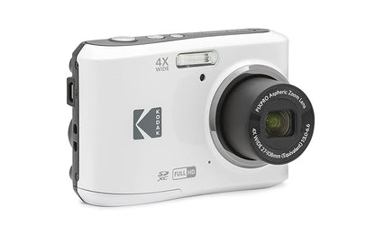 Kodak PIXPRO FZ45-WH - Cámara Digital de 16 MP, Zoom óptico de 27 mm, Gran Angular, 1080P, Full HD, Video, 2,7 Pulgadas, cámara de vlogging LCD (Blanco)