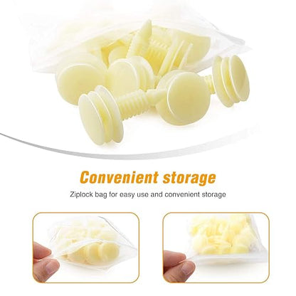 GOOACC Clips de Protección contra Salpicaduras GRC-70, 35 Piezas para Motor/Parachoques/Guardabarros, Blanco