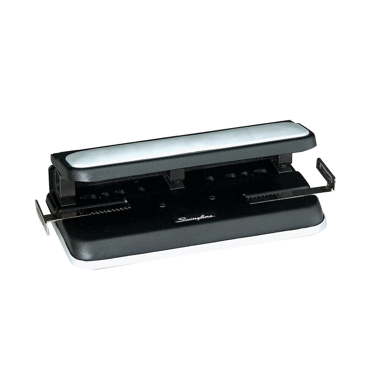 Swingline Perforadora Easy Touch, Ajustable 2/3 Perforaciones para Uso Intenso, Negro/Gris. P5110