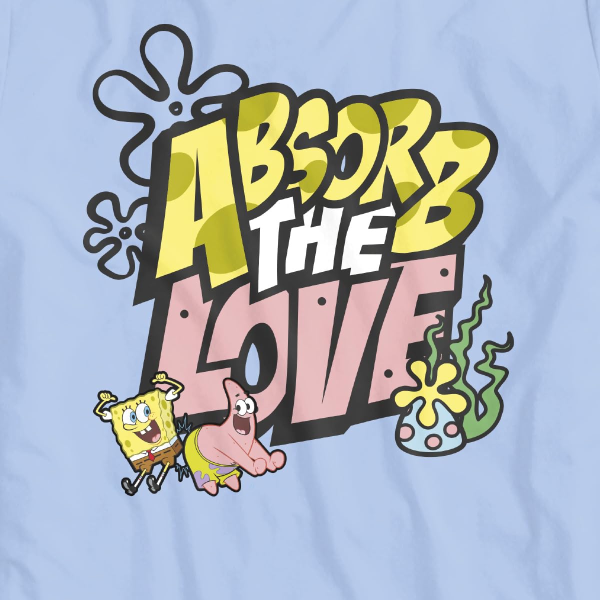 Bob Esponja Absorb The Love Playera Casual para Mujer Fit Regular